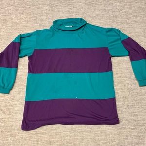 90s colorful striped shirt